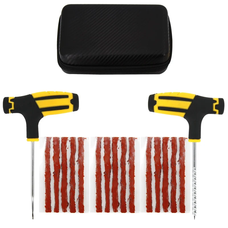 Auto Reifenreparatur Set PKW Pannenset 50Tlg Flickzeug + Zange Reparatur-Set