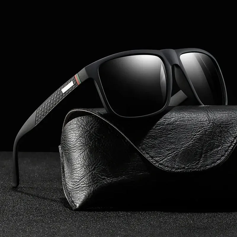 Herren Designer Sonnenbrille polarisierten Gläsern Brille Spiegelbrille UV400