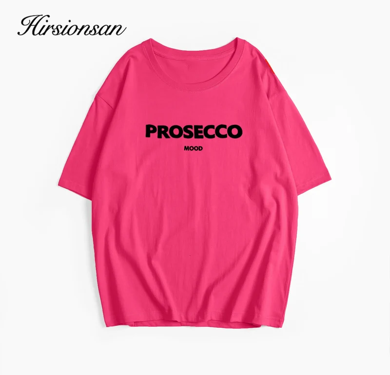 Damen Sommer Top Prosecco T-Shirt Rundausschnitt Hemd & Bluse Damentop Mädchen