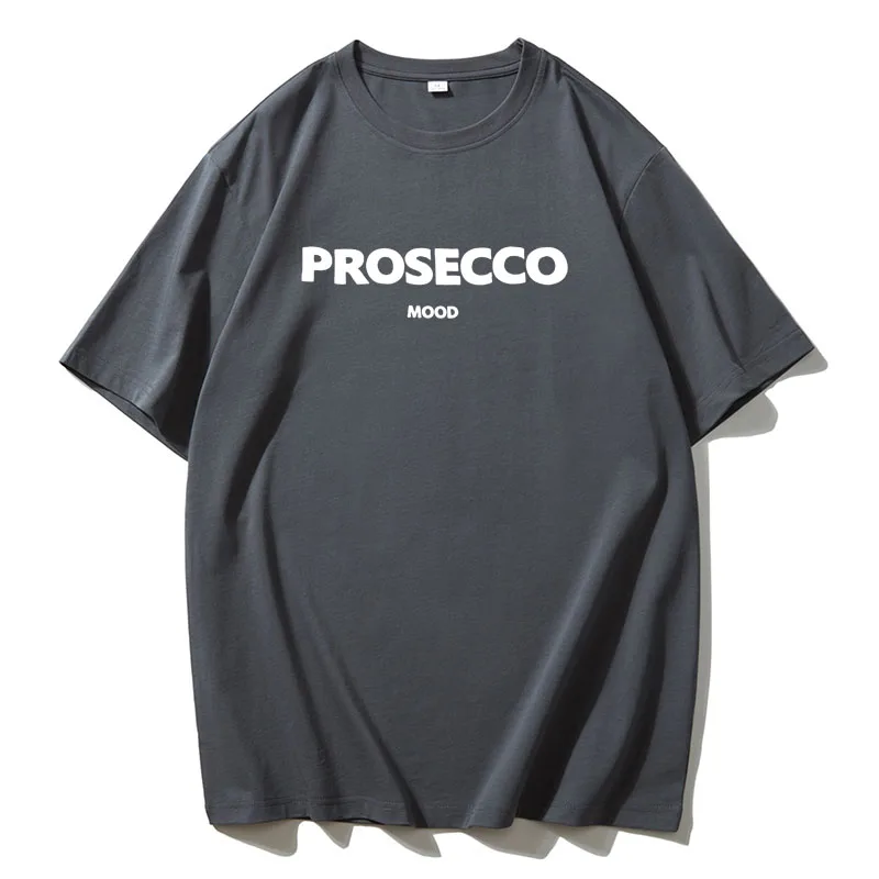 Damen Sommer Top Prosecco T-Shirt Rundausschnitt Hemd & Bluse Damentop Mädchen