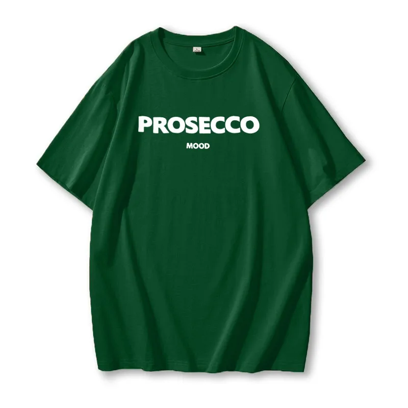 Damen Sommer Top Prosecco T-Shirt Rundausschnitt Hemd & Bluse Damentop Mädchen