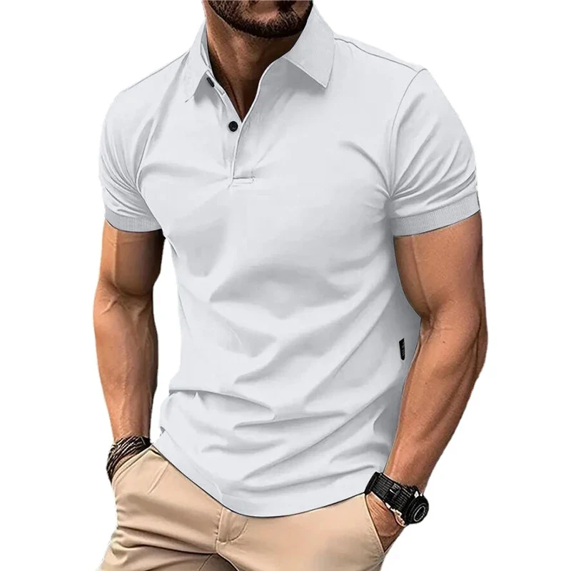Herren Fashion Poloshirt POLO Shirt T-Shirt Kurzarm Zipper Hemd Polohemd NEU