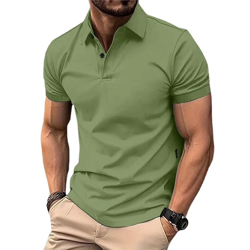 Herren Fashion Poloshirt POLO Shirt T-Shirt Kurzarm Zipper Hemd Polohemd NEU