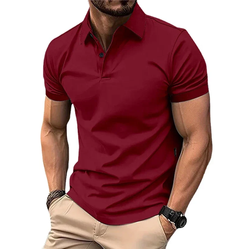 Herren Fashion Poloshirt POLO Shirt T-Shirt Kurzarm Zipper Hemd Polohemd NEU