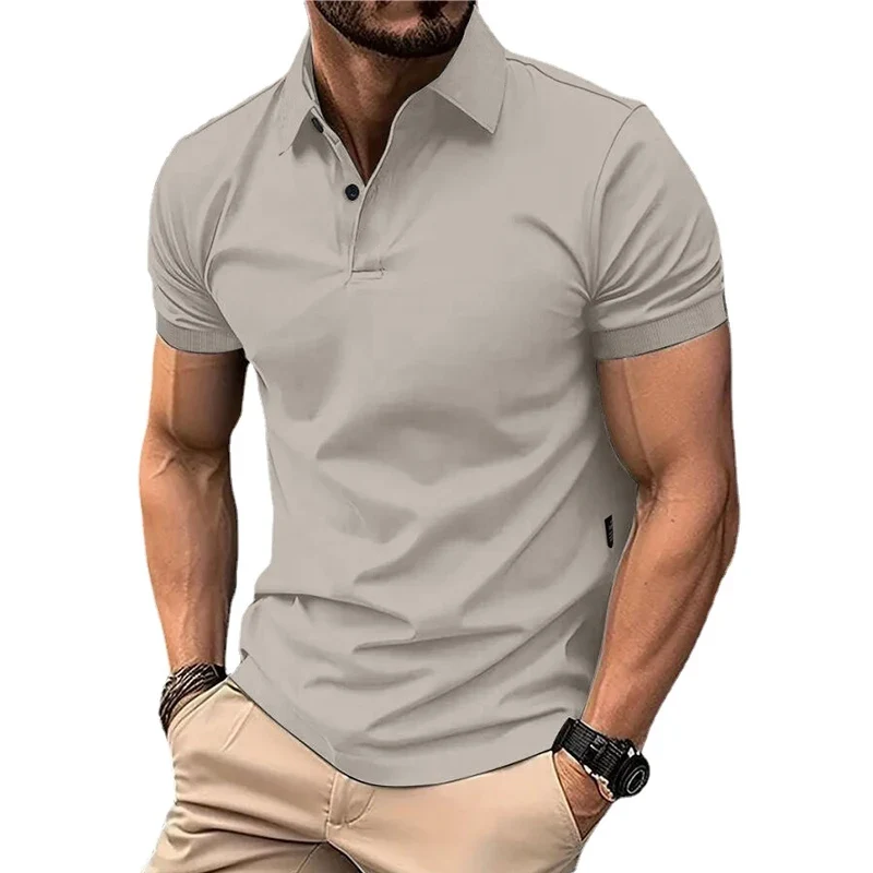 Herren Fashion Poloshirt POLO Shirt T-Shirt Kurzarm Zipper Hemd Polohemd NEU