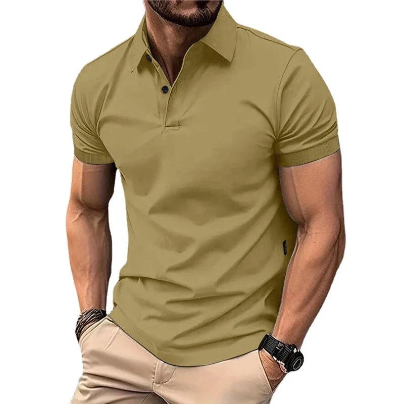 Herren Fashion Poloshirt POLO Shirt T-Shirt Kurzarm Zipper Hemd Polohemd NEU