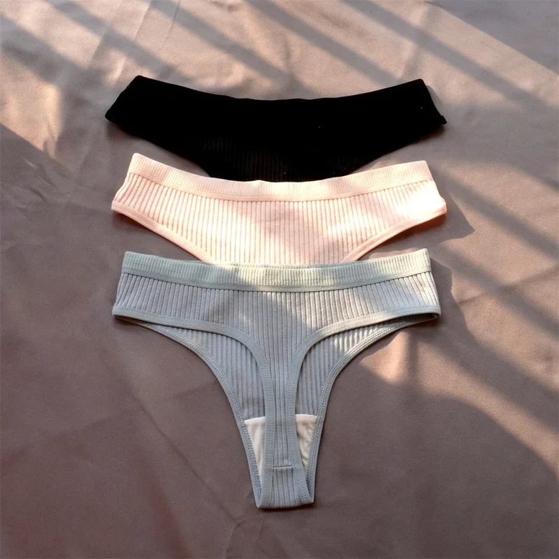 3Stk Frauen Tanga String Höschen Sexy Schlüpfer Slip Dessous Unterwäsche Panties