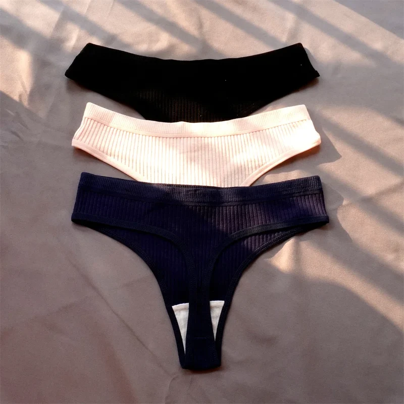 3Stk Frauen Tanga String Höschen Sexy Schlüpfer Slip Dessous Unterwäsche Panties