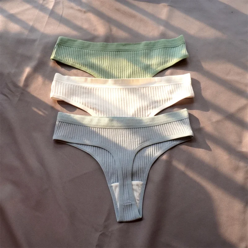 3Stk Frauen Tanga String Höschen Sexy Schlüpfer Slip Dessous Unterwäsche Panties