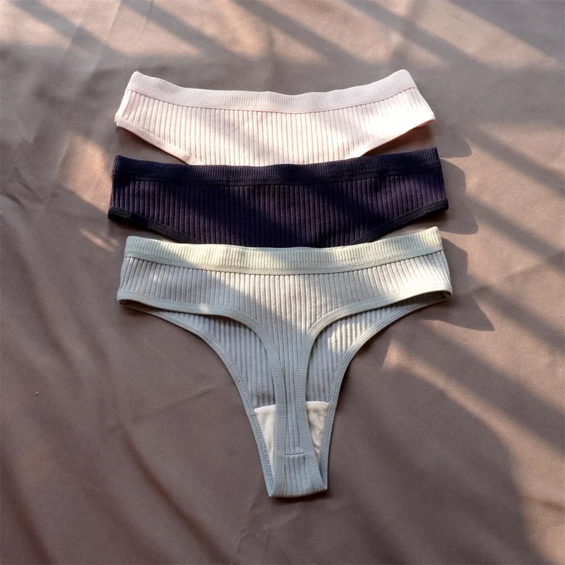 3Stk Frauen Tanga String Höschen Sexy Schlüpfer Slip Dessous Unterwäsche Panties