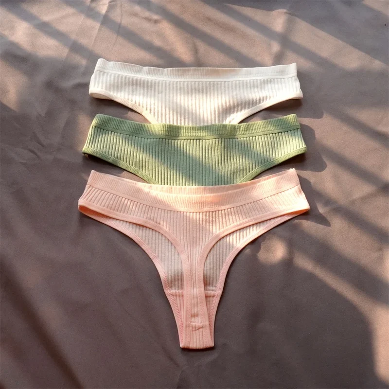 3Stk Frauen Tanga String Höschen Sexy Schlüpfer Slip Dessous Unterwäsche Panties