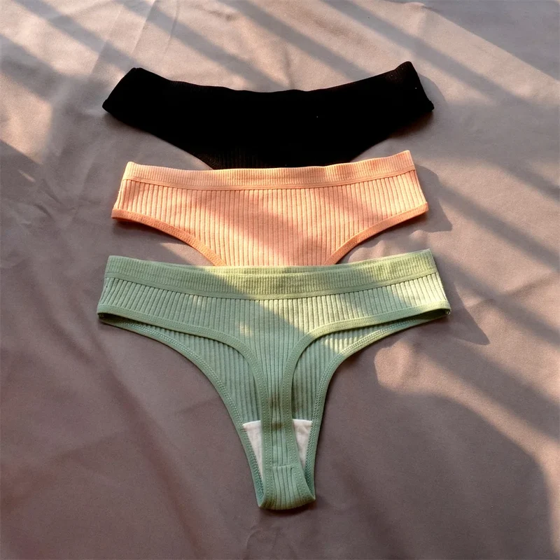 3Stk Frauen Tanga String Höschen Sexy Schlüpfer Slip Dessous Unterwäsche Panties