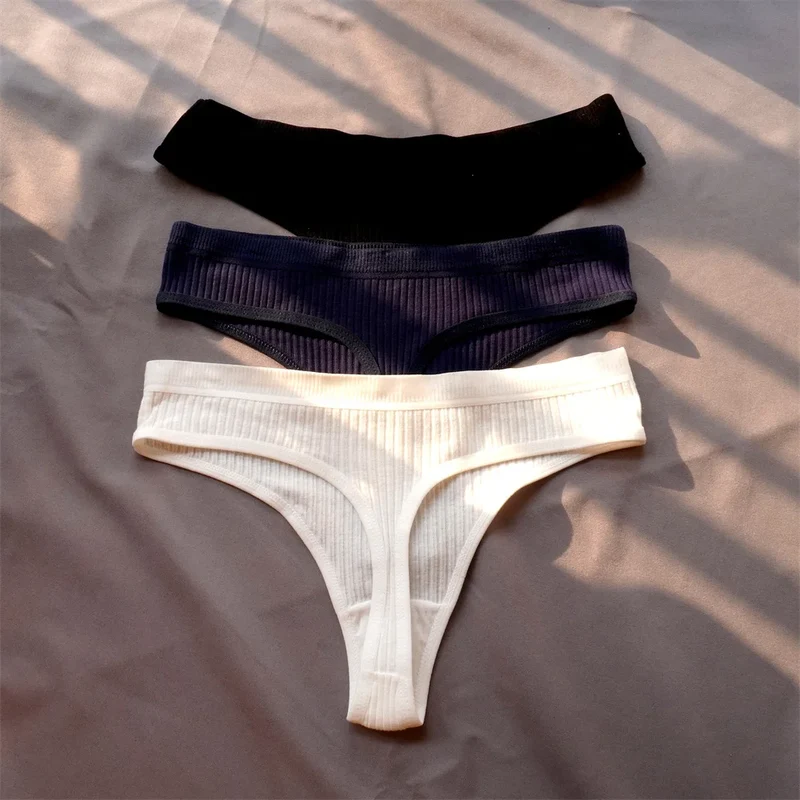 3Stk Frauen Tanga String Höschen Sexy Schlüpfer Slip Dessous Unterwäsche Panties