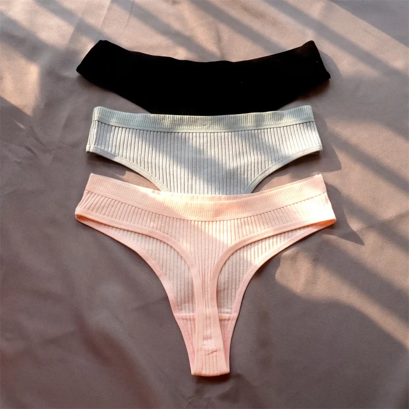 3Stk Frauen Tanga String Höschen Sexy Schlüpfer Slip Dessous Unterwäsche Panties