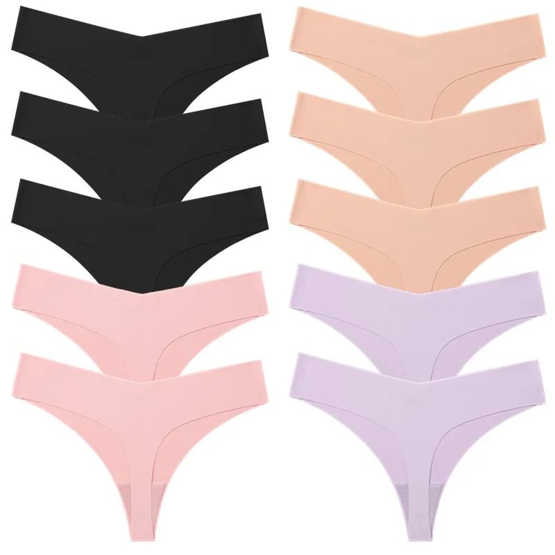10Stk Frauen Tanga String Höschen Sexy Schlüpfer Slip Dessous Unterwäsche Pantie