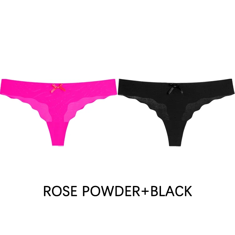 2Stk Frauen Tanga String Höschen Sexy Schlüpfer Slip Dessous Unterwäsche Panties