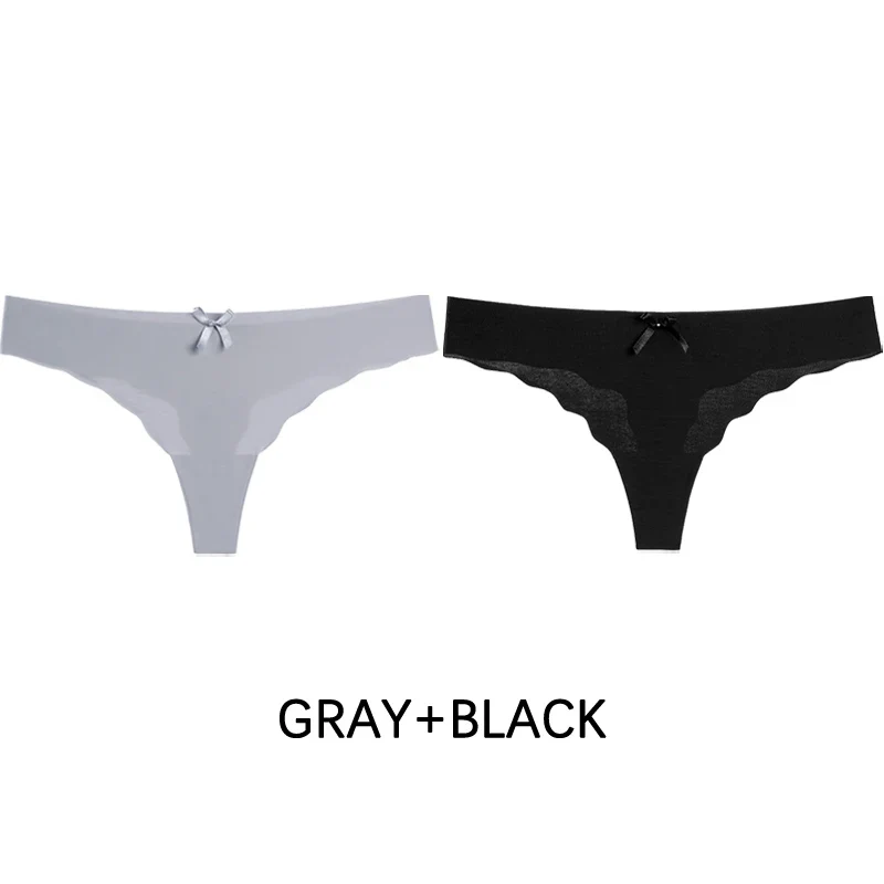 2Stk Frauen Tanga String Höschen Sexy Schlüpfer Slip Dessous Unterwäsche Panties