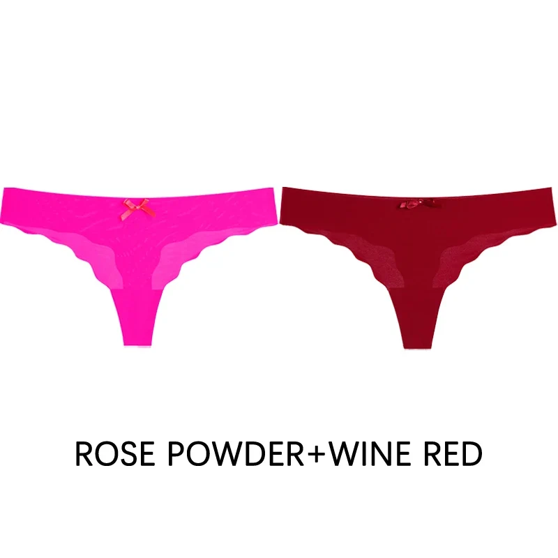 2Stk Frauen Tanga String Höschen Sexy Schlüpfer Slip Dessous Unterwäsche Panties