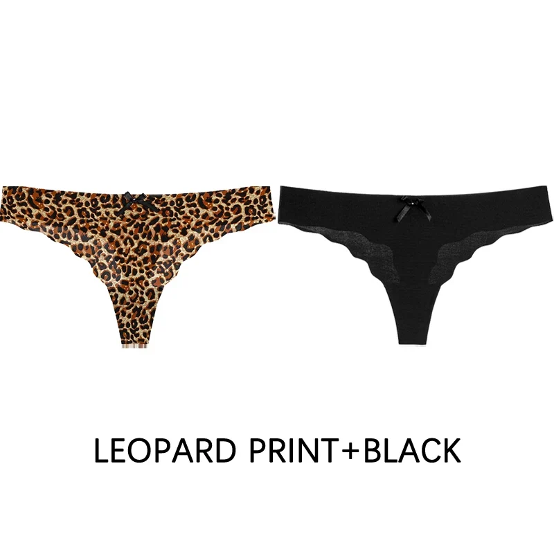 2Stk Frauen Tanga String Höschen Sexy Schlüpfer Slip Dessous Unterwäsche Panties
