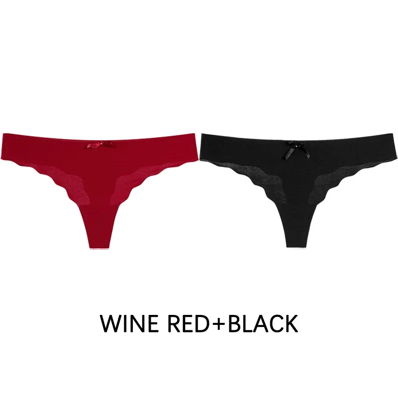 2Stk Frauen Tanga String Höschen Sexy Schlüpfer Slip Dessous Unterwäsche Panties