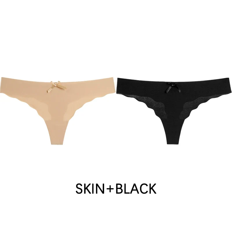 2Stk Frauen Tanga String Höschen Sexy Schlüpfer Slip Dessous Unterwäsche Panties