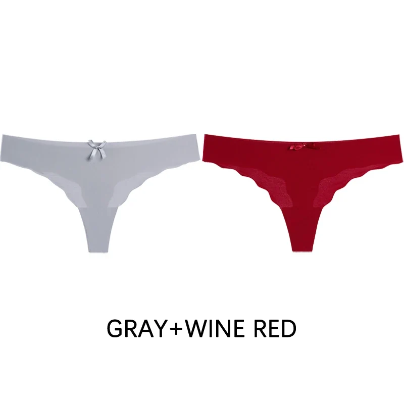 2Stk Frauen Tanga String Höschen Sexy Schlüpfer Slip Dessous Unterwäsche Panties