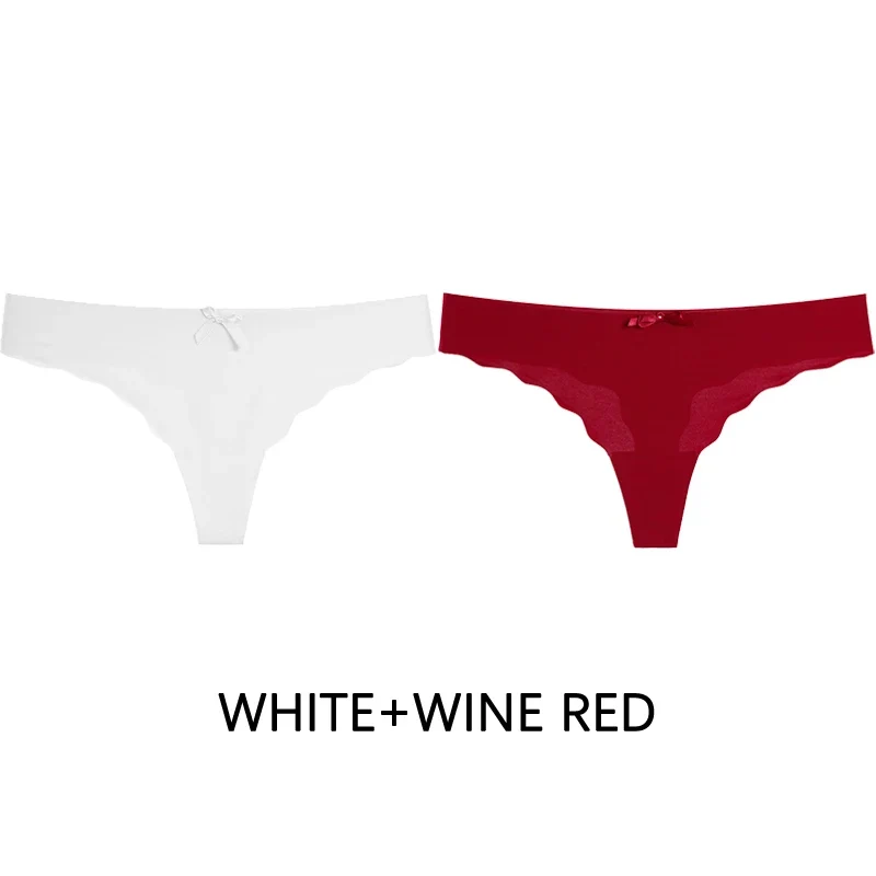 2Stk Frauen Tanga String Höschen Sexy Schlüpfer Slip Dessous Unterwäsche Panties