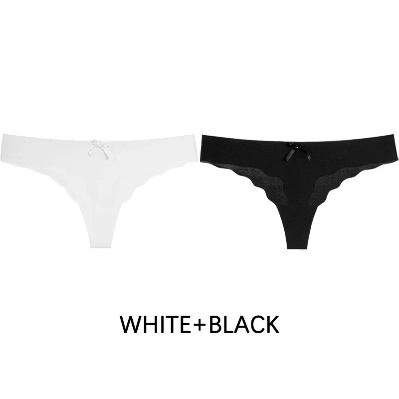 2Stk Frauen Tanga String Höschen Sexy Schlüpfer Slip Dessous Unterwäsche Panties