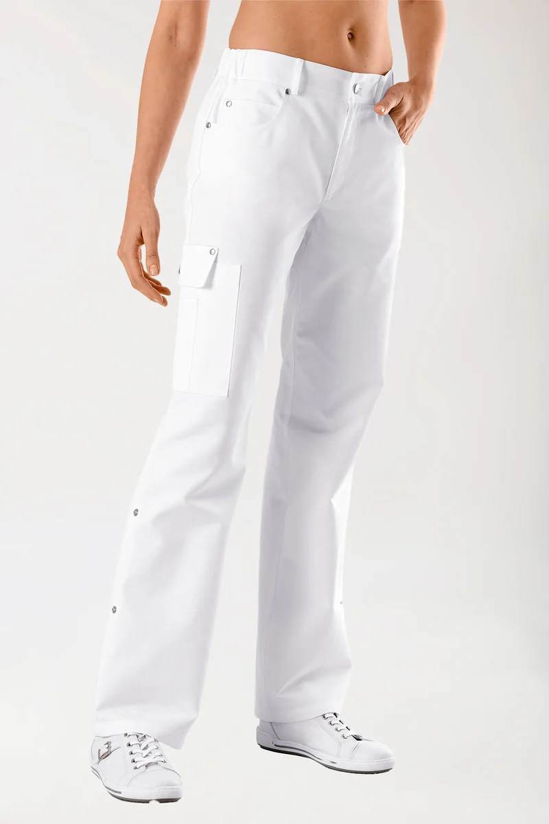 JUST STRONG Hose Unisex - Teilgummibund weiß