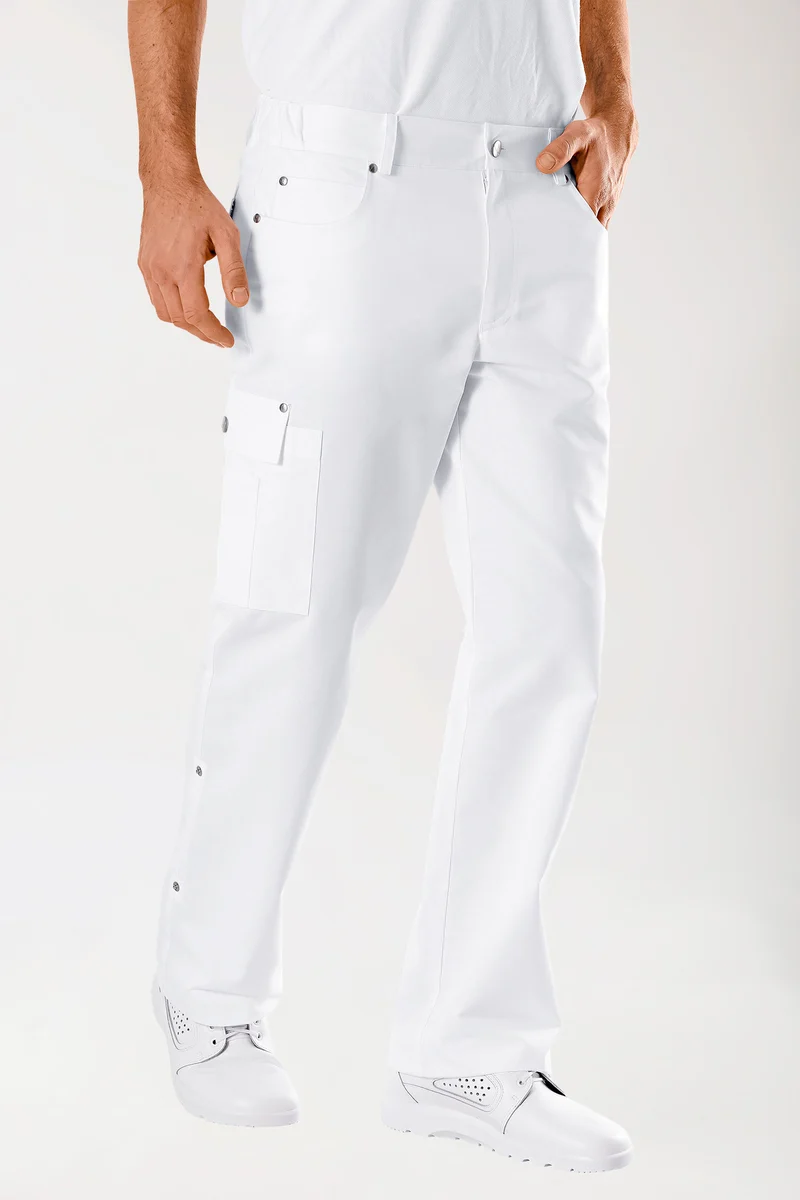 JUST STRONG Hose Unisex - Teilgummibund weiß