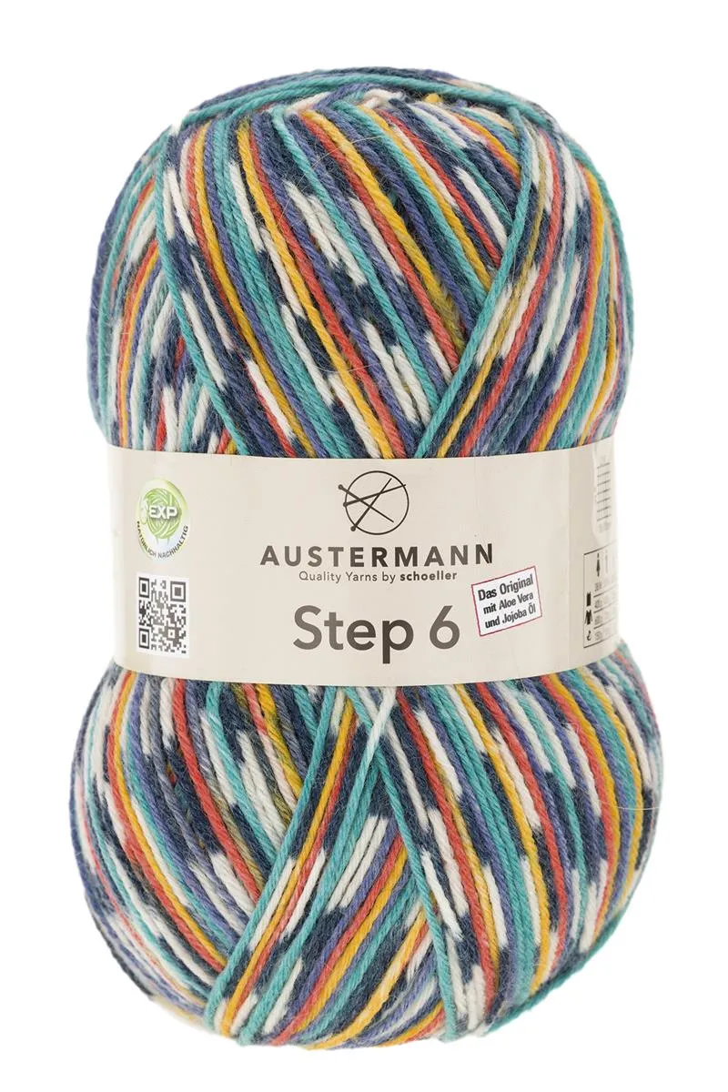 Step 6 Color EXP | 6-fach Sockenwolle | Farbe: 790 - CLOWN