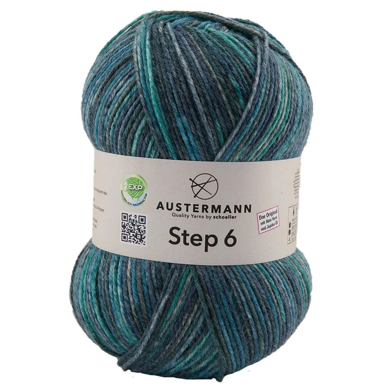 Step 6 Color EXP | 6-fach Sockenwolle | Farbe: 739 - PETROL