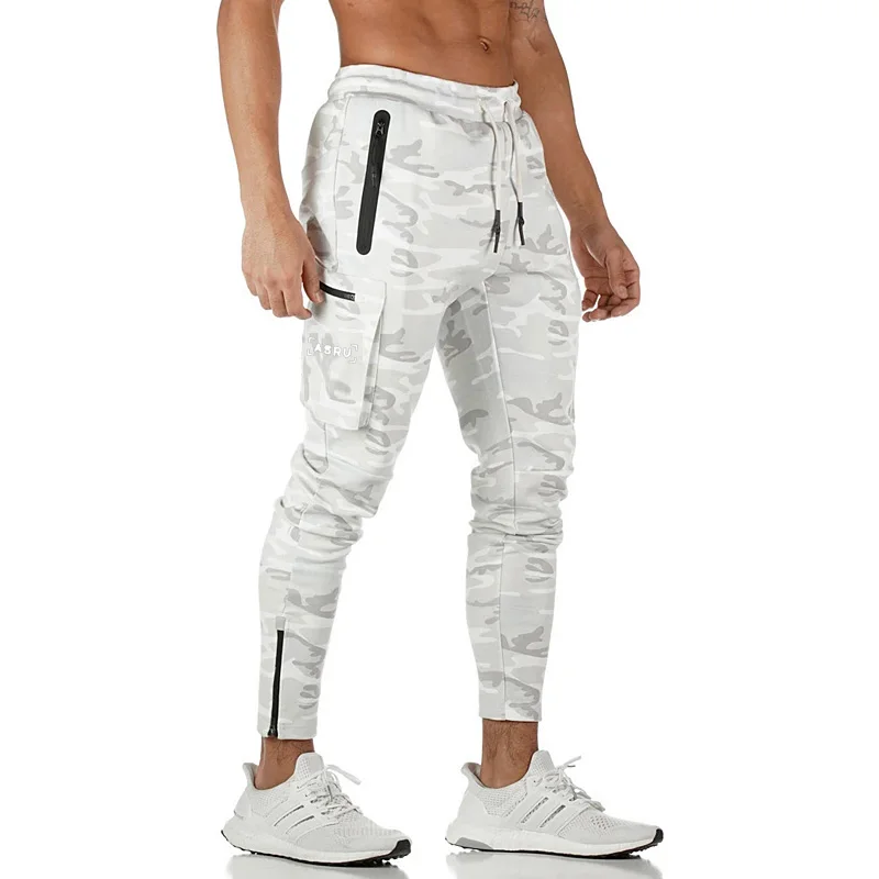 Herren Sporthose Jogger Jogginghose Sweatpants Trainingshose Cargo Hose mit Zip