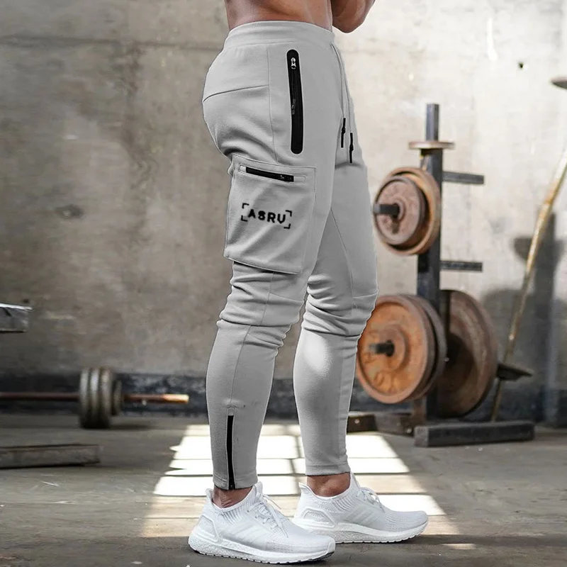 Herren Sporthose Jogger Jogginghose Sweatpants Trainingshose Cargo Hose mit Zip