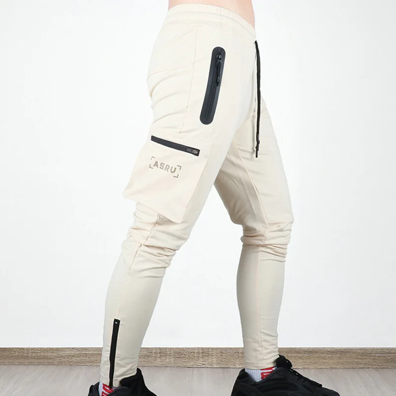 Herren Sporthose Jogger Jogginghose Sweatpants Trainingshose Cargo Hose mit Zip