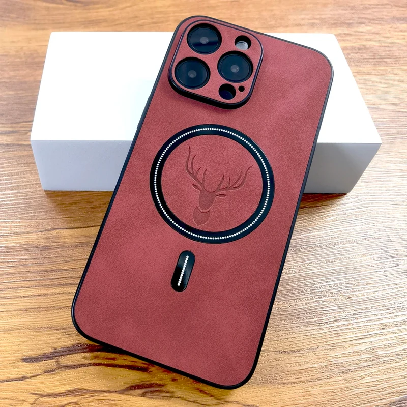 LEDER Handy Hülle IPhone 15 14 13 12 Pro Max Fashion Tasche Cove Schutzhülle
