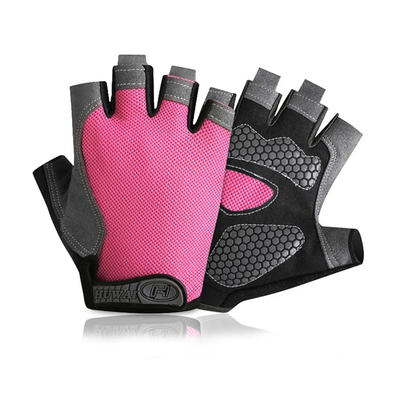 Fahrradhandschuhe Fahrrad Halbfinger Handschuhe Sport Fitness Gym Damen Herren
