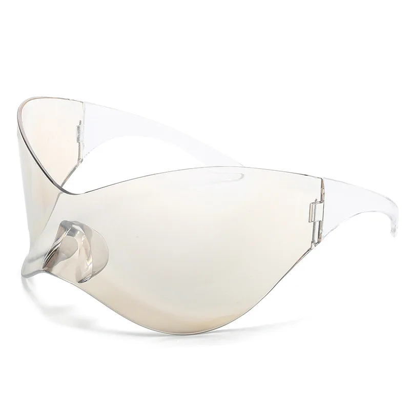 Designer Verspiegelte Sonnenbrille Damen Brille Große Gläser Pilotenbrille UV400