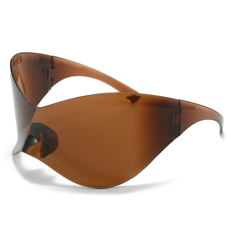 Designer Verspiegelte Sonnenbrille Damen Brille Große Gläser Pilotenbrille UV400