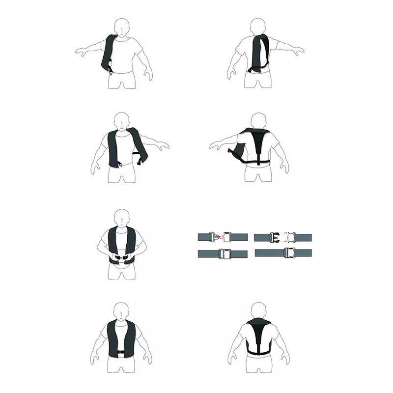 Schwimmweste Automatisch aufblasbare Rettungsweste Surfen Life Jacket Kajak