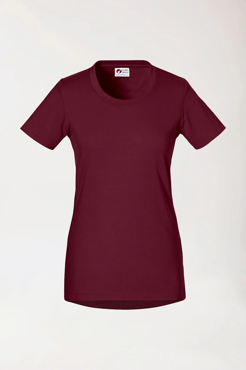 CORE Shirt Damen - Rundhals bordeaux