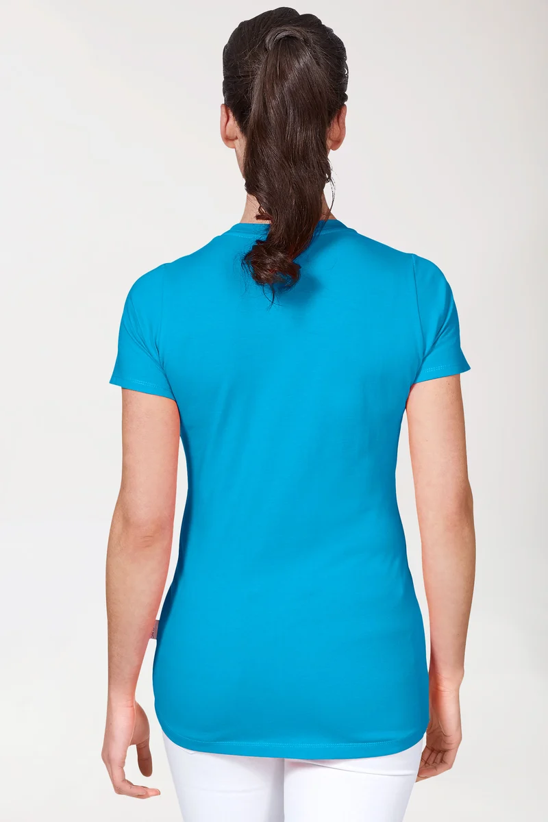 CORE Shirt Damen - Rundhals türkis