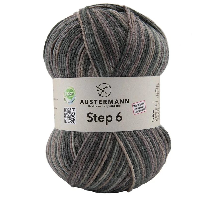 Step 6 Color EXP | 6-fach Sockenwolle | Farbe: 735 - GRANIT