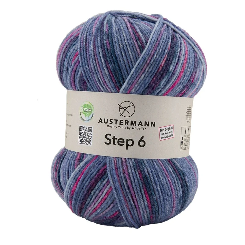 Step 6 Color EXP | 6-fach Sockenwolle | Farbe: 620 - IRIS
