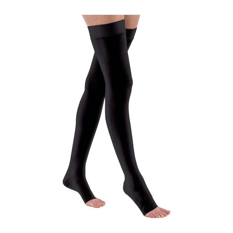 JOBST® Relief Thigh High 30-40 mmHg w/ Silicone Top Band, Open Toe