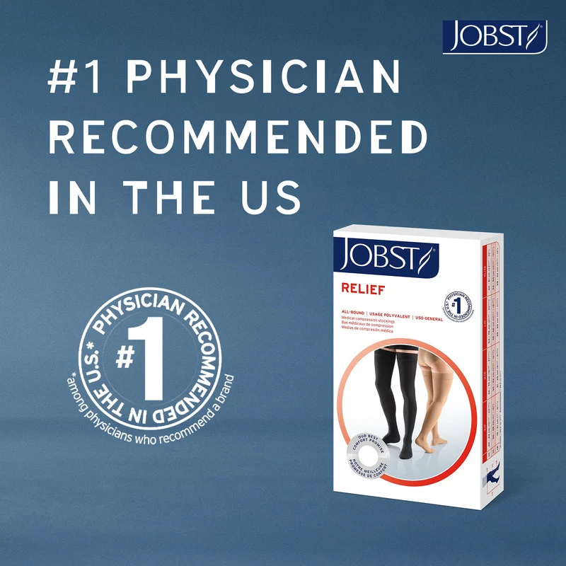 JOBST® Relief Waist High 30-40 mmHg, Open Toe