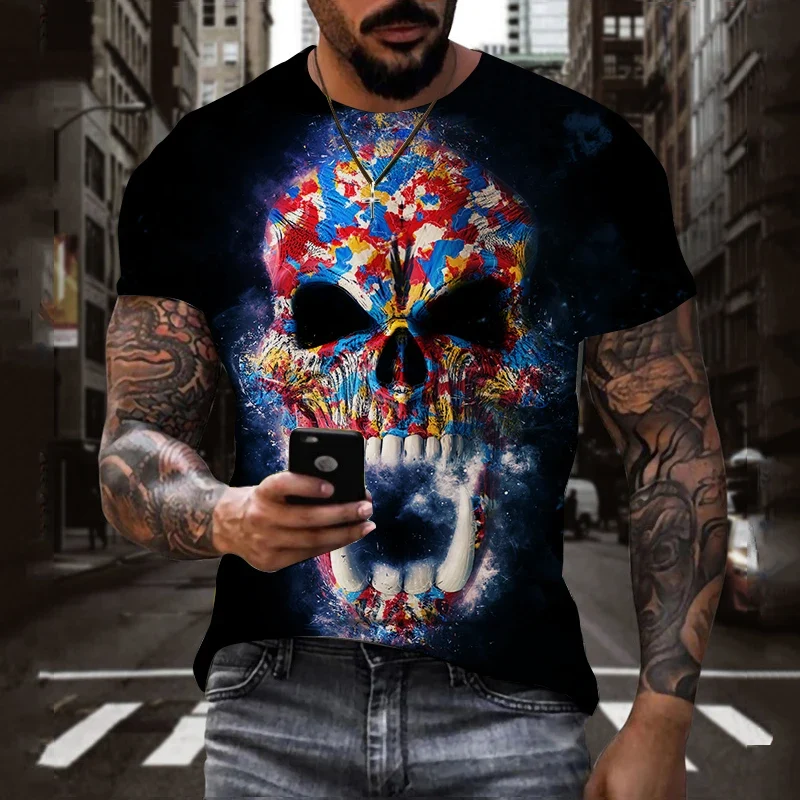 Fashion Sommer T-Shirt Herren Vintage Shirt Rundhals Unisex Streetwear Tank Top