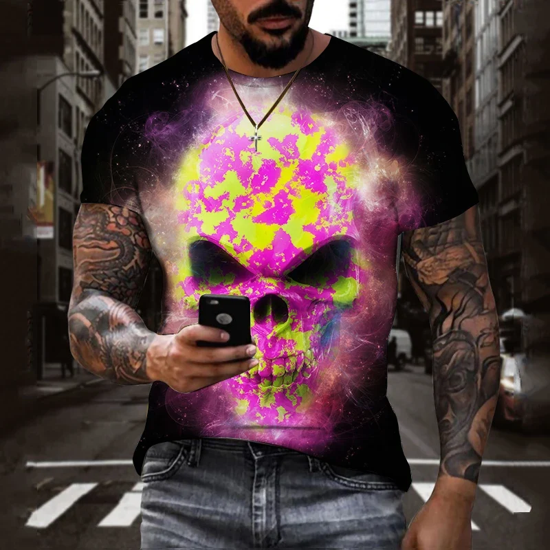 Fashion Sommer T-Shirt Herren Vintage Shirt Rundhals Unisex Streetwear Tank Top
