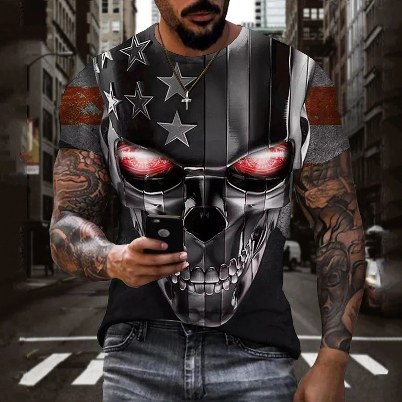 Fashion Sommer T-Shirt Herren Vintage Shirt Rundhals Unisex Streetwear Tank Top
