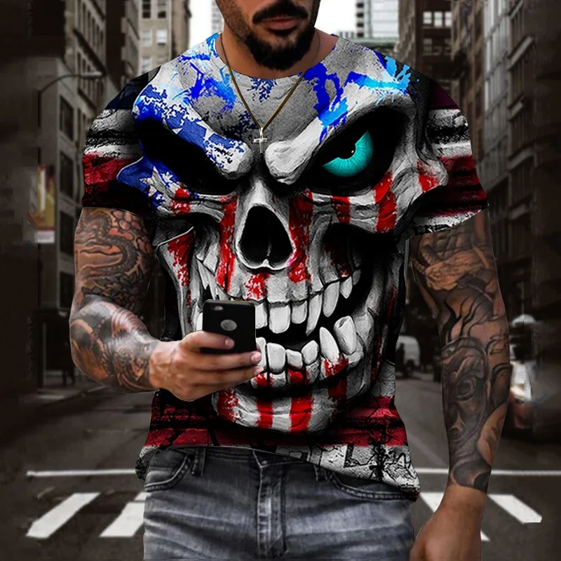 Fashion Sommer T-Shirt Herren Vintage Shirt Rundhals Unisex Streetwear Tank Top